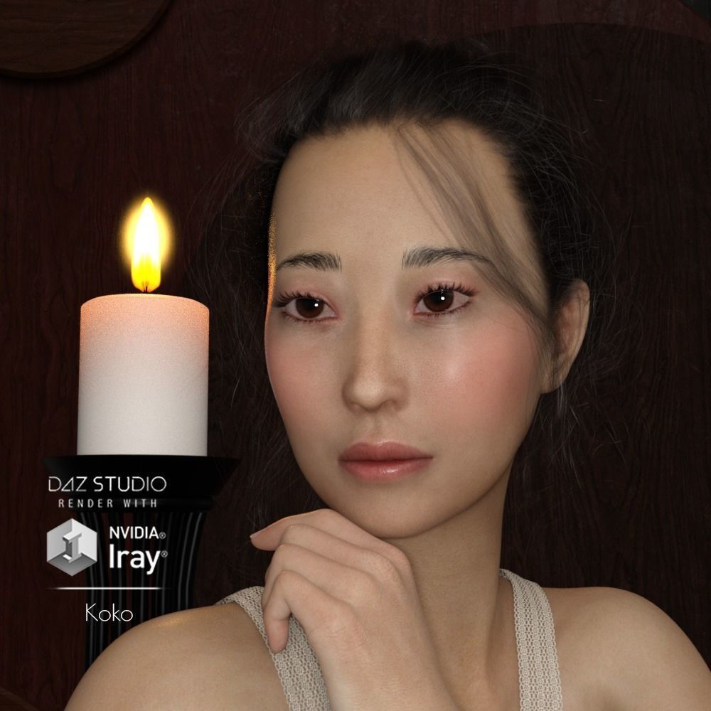 Koko - Asian Female 3D model_1