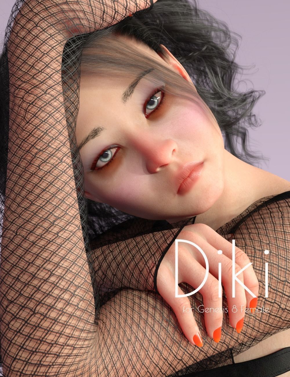 Diki - Beautiful Asian Female 3D model_1