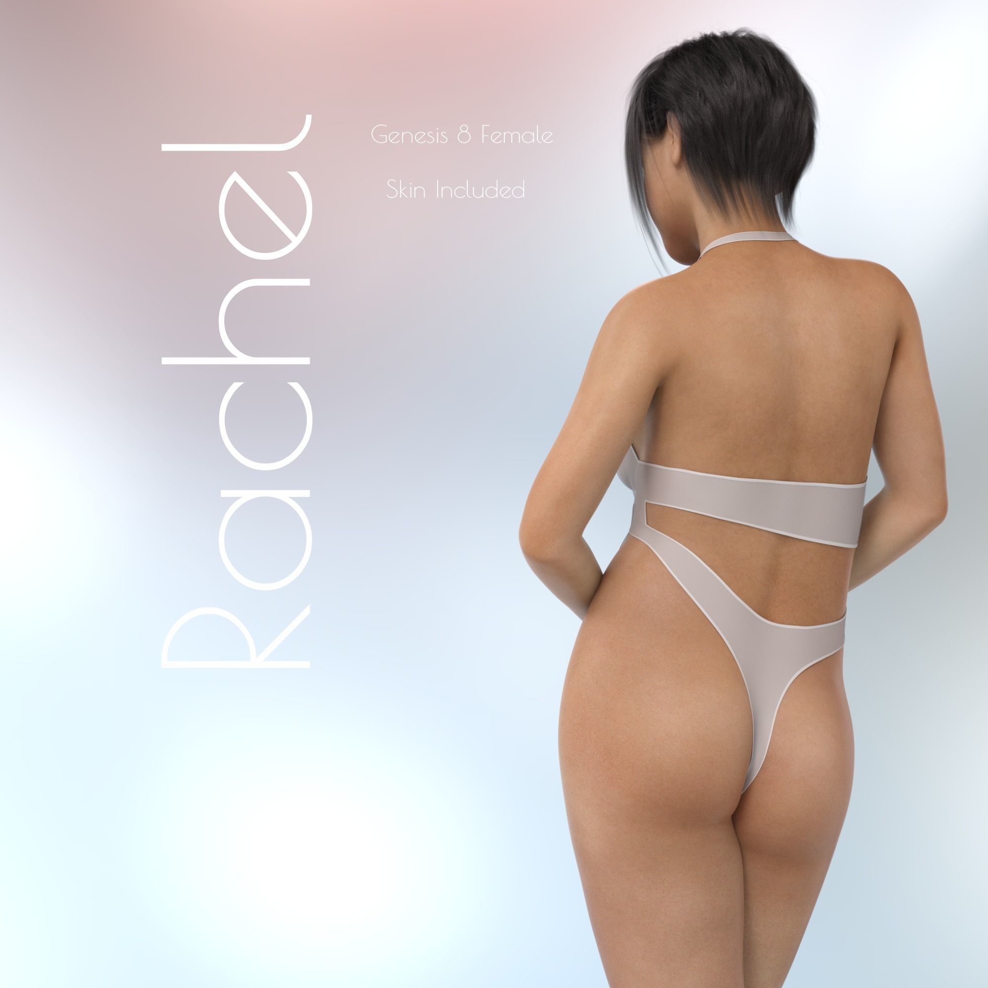Rachel - Is Beautiful Filipino G8F characters  3D model_7