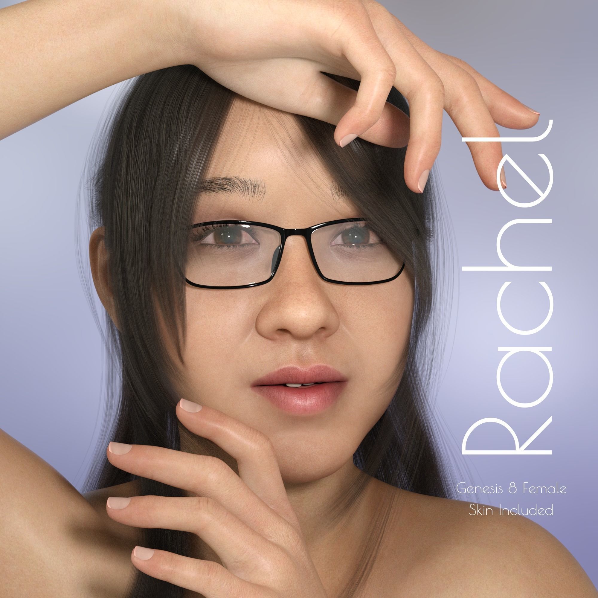 Rachel - Is Beautiful Filipino G8F characters  3D model_3
