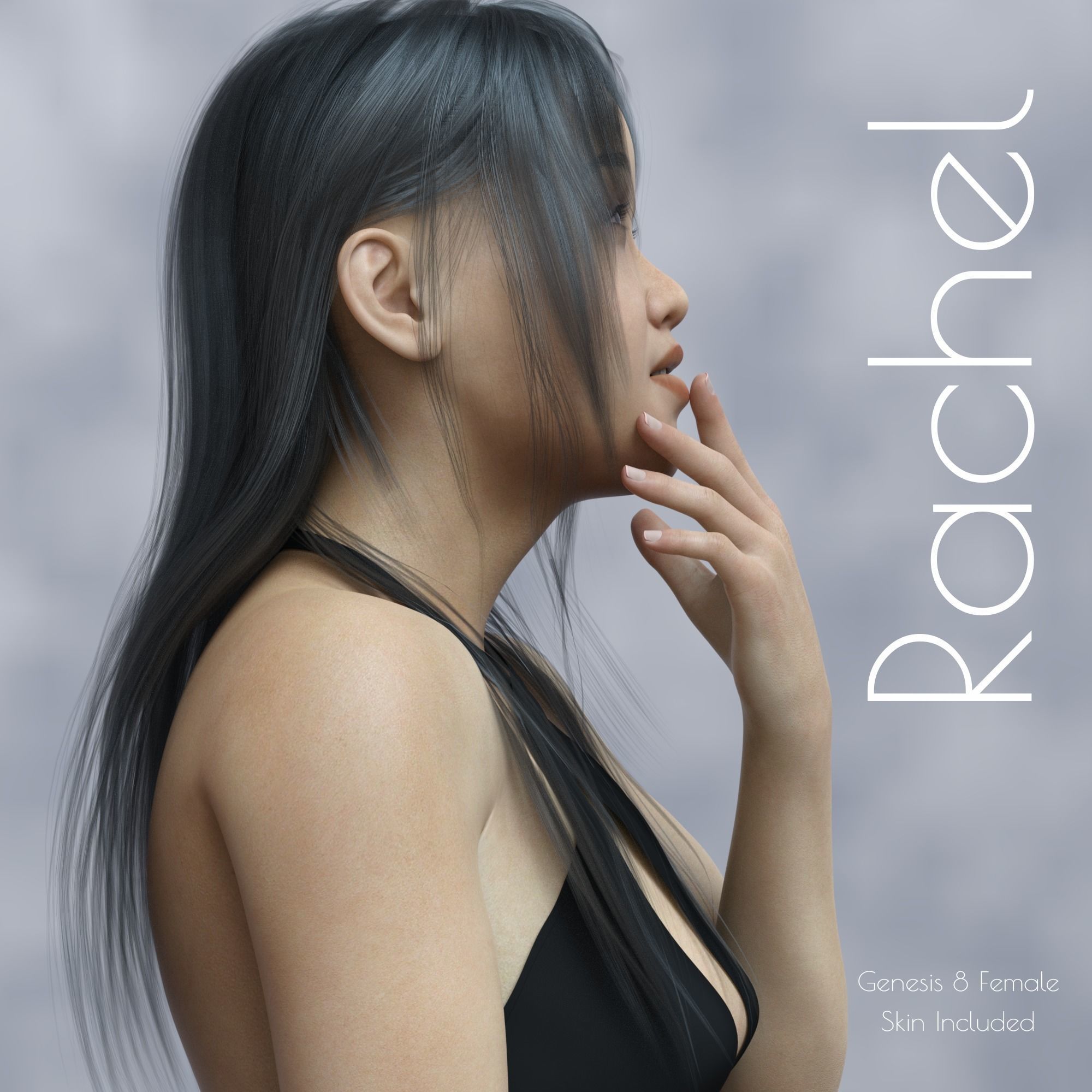 Rachel - Is Beautiful Filipino G8F characters  3D model_2