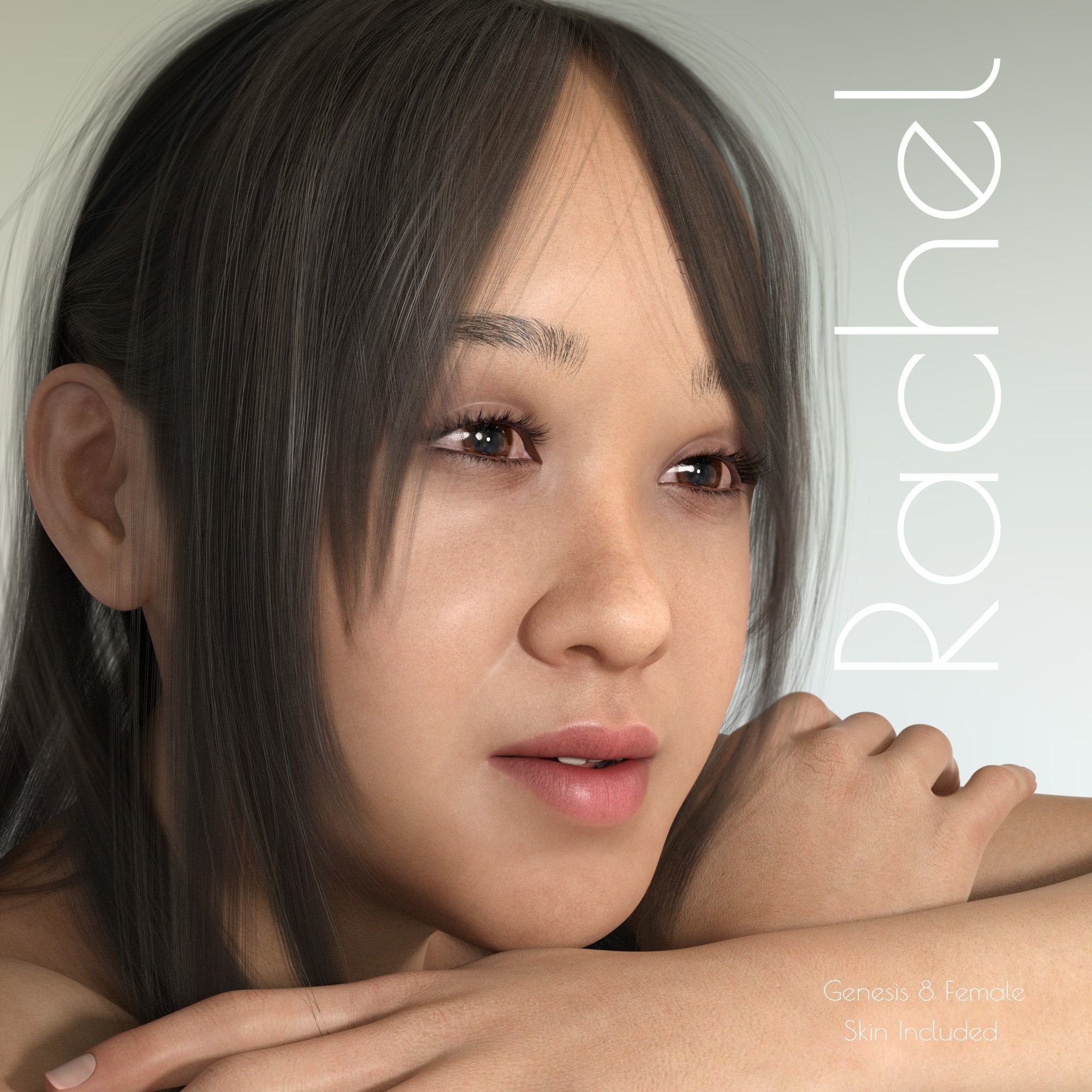 Rachel - Is Beautiful Filipino G8F characters  3D model_1