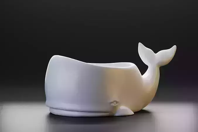Whale figurine for printing