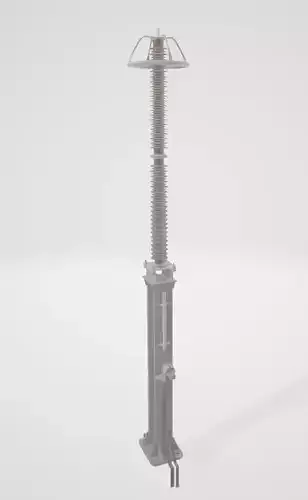 arrester metal pole with transformer