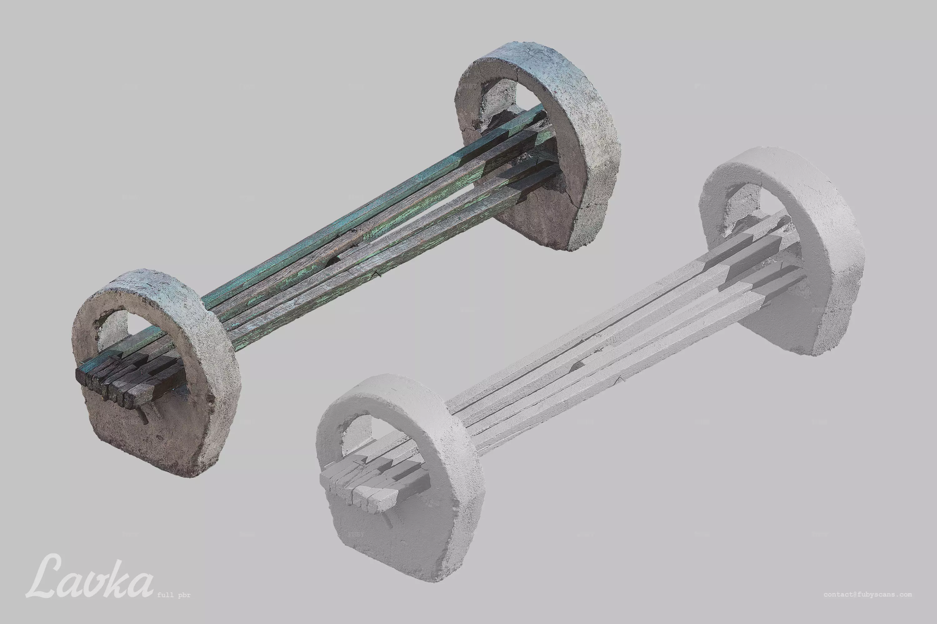 Lavka Bench Scan 3D model_0