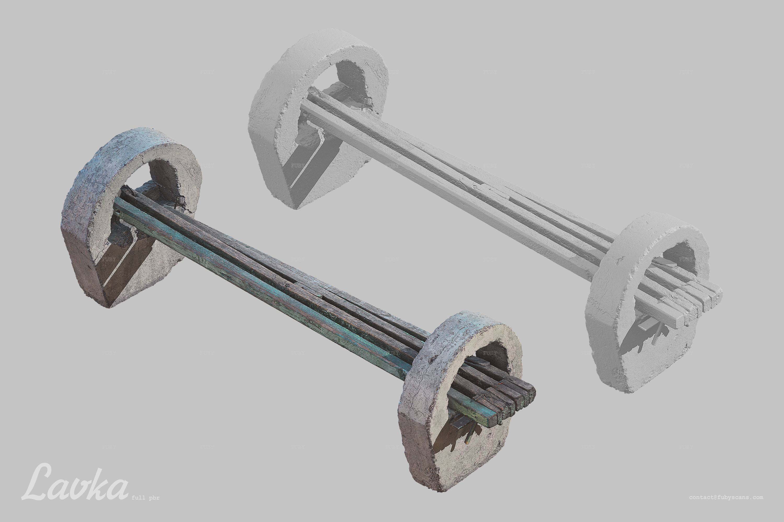 Lavka Bench Scan 3D model_3