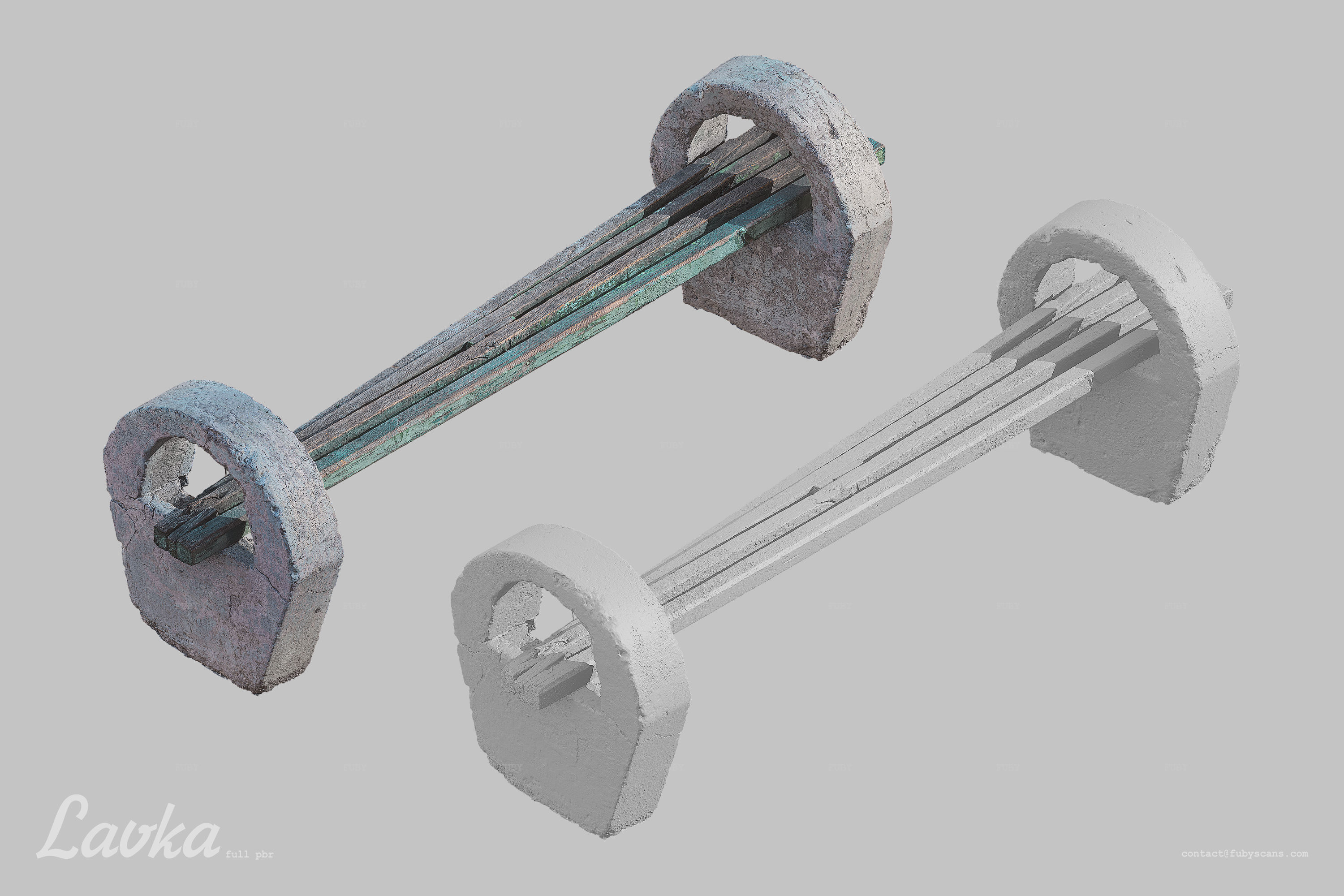 Lavka Bench Scan 3D model_2