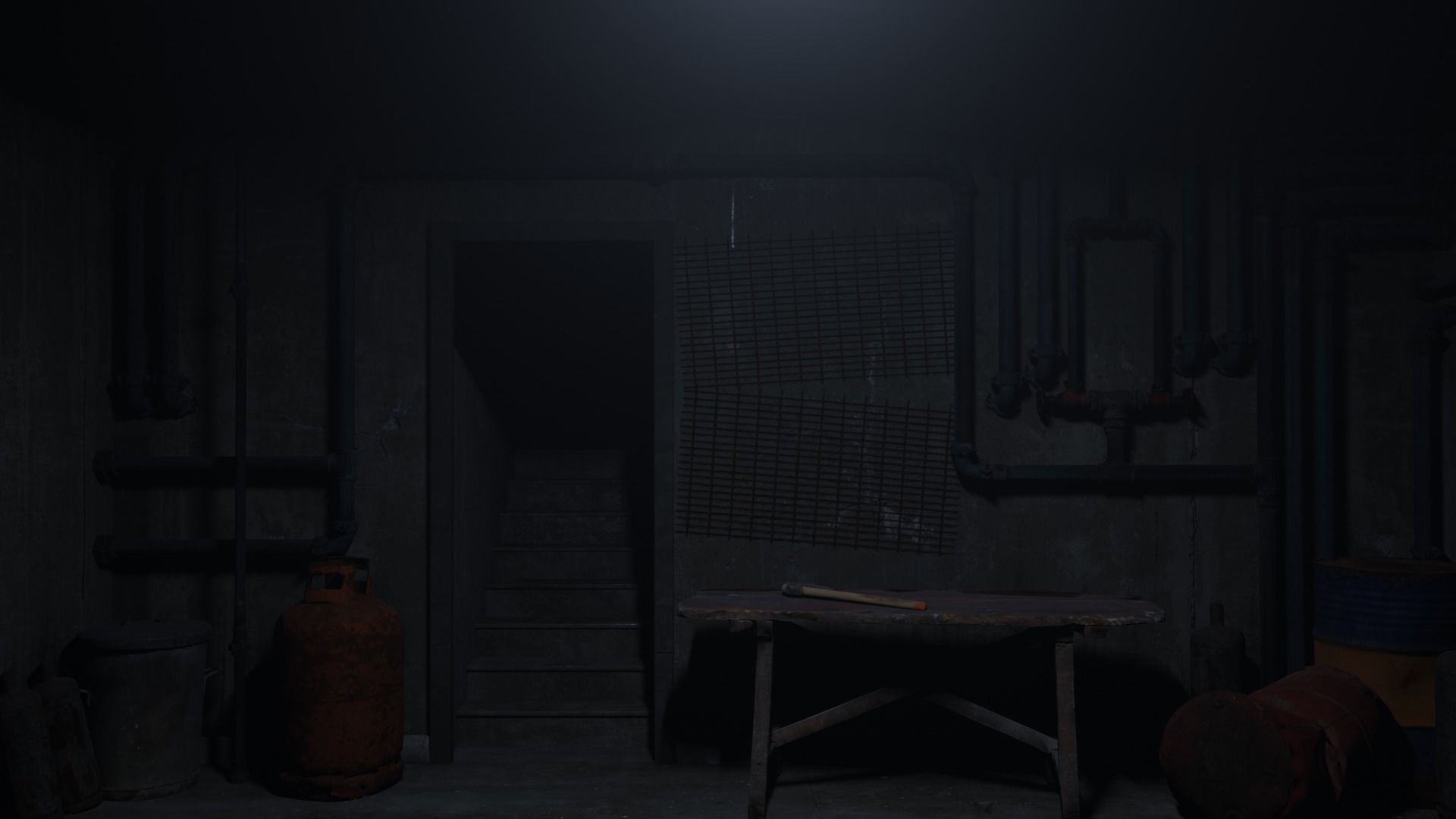 Basement Environment Low-poly 3D model_10