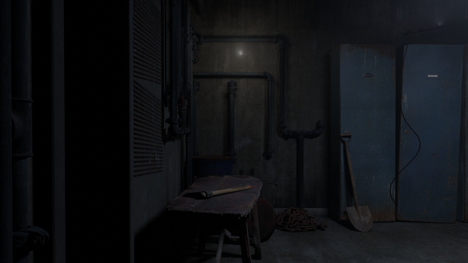 Basement Environment Low-poly 3D model_12