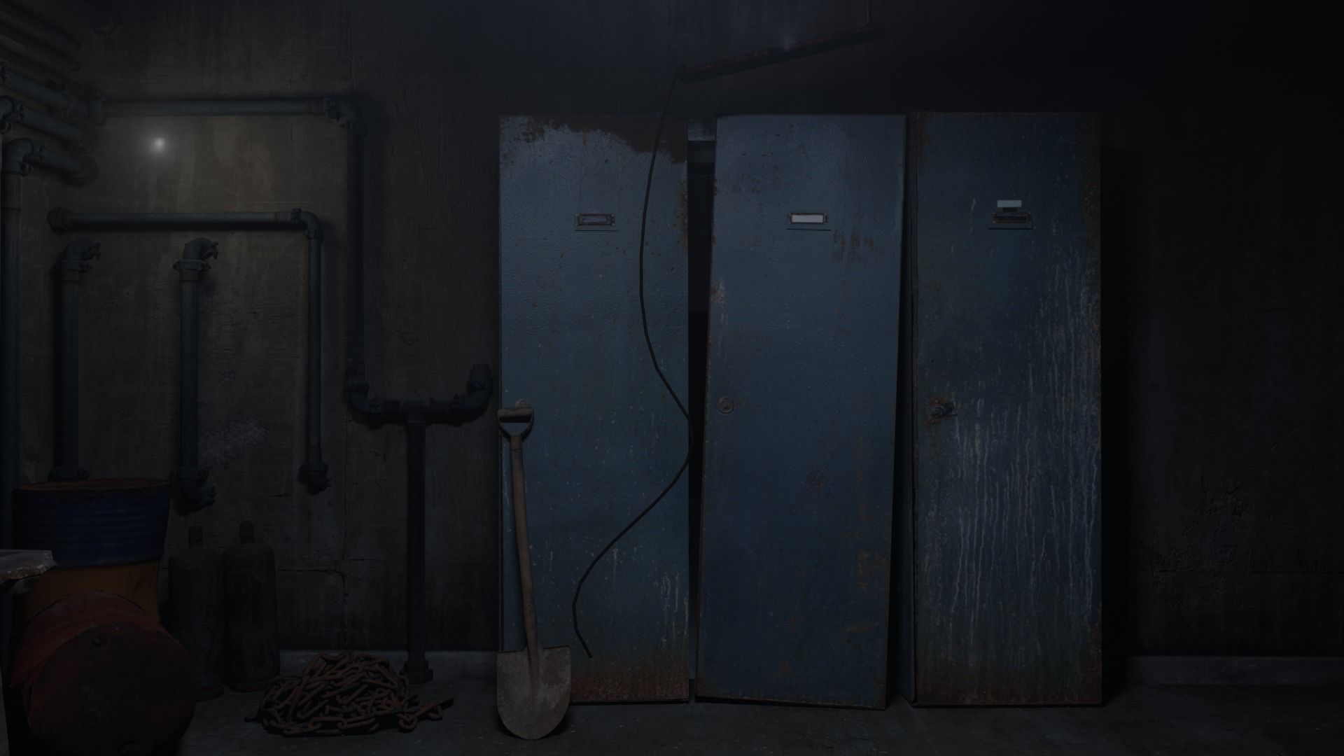 Basement Environment Low-poly 3D model_4