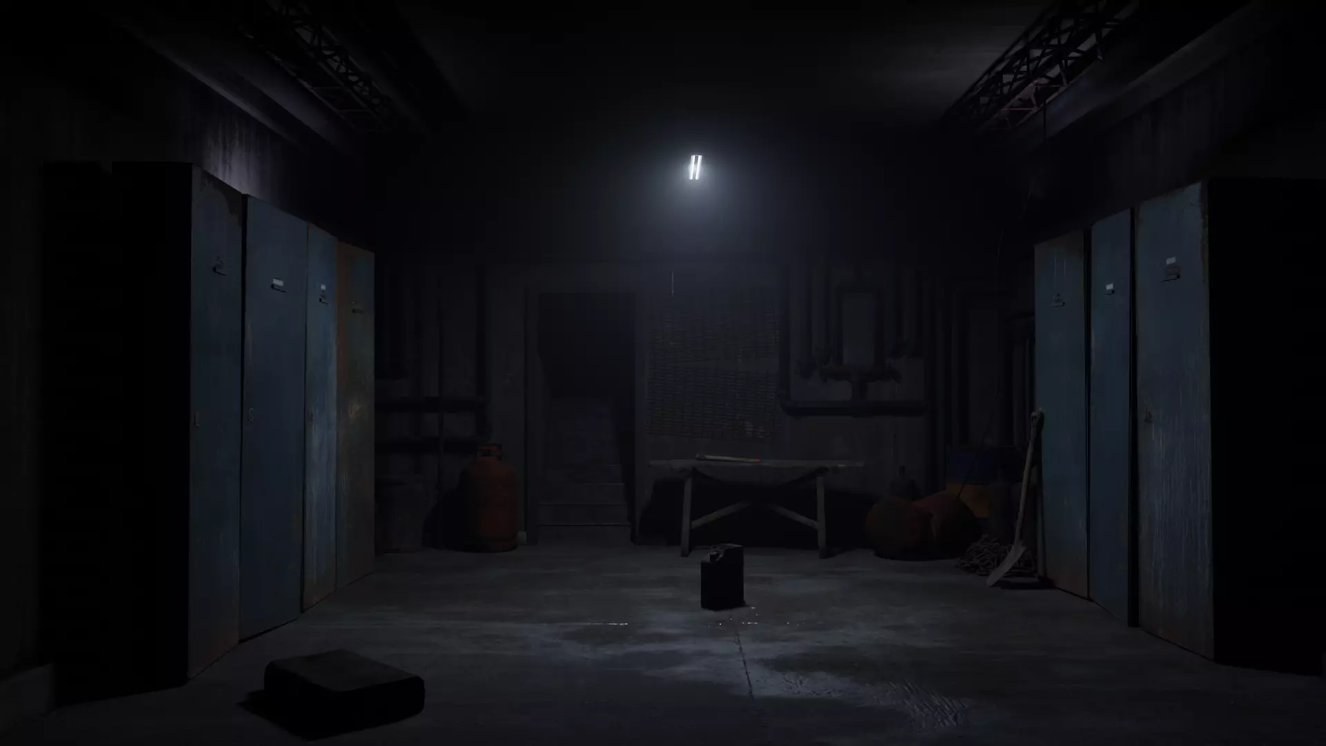 Basement Environment Low-poly 3D model_0