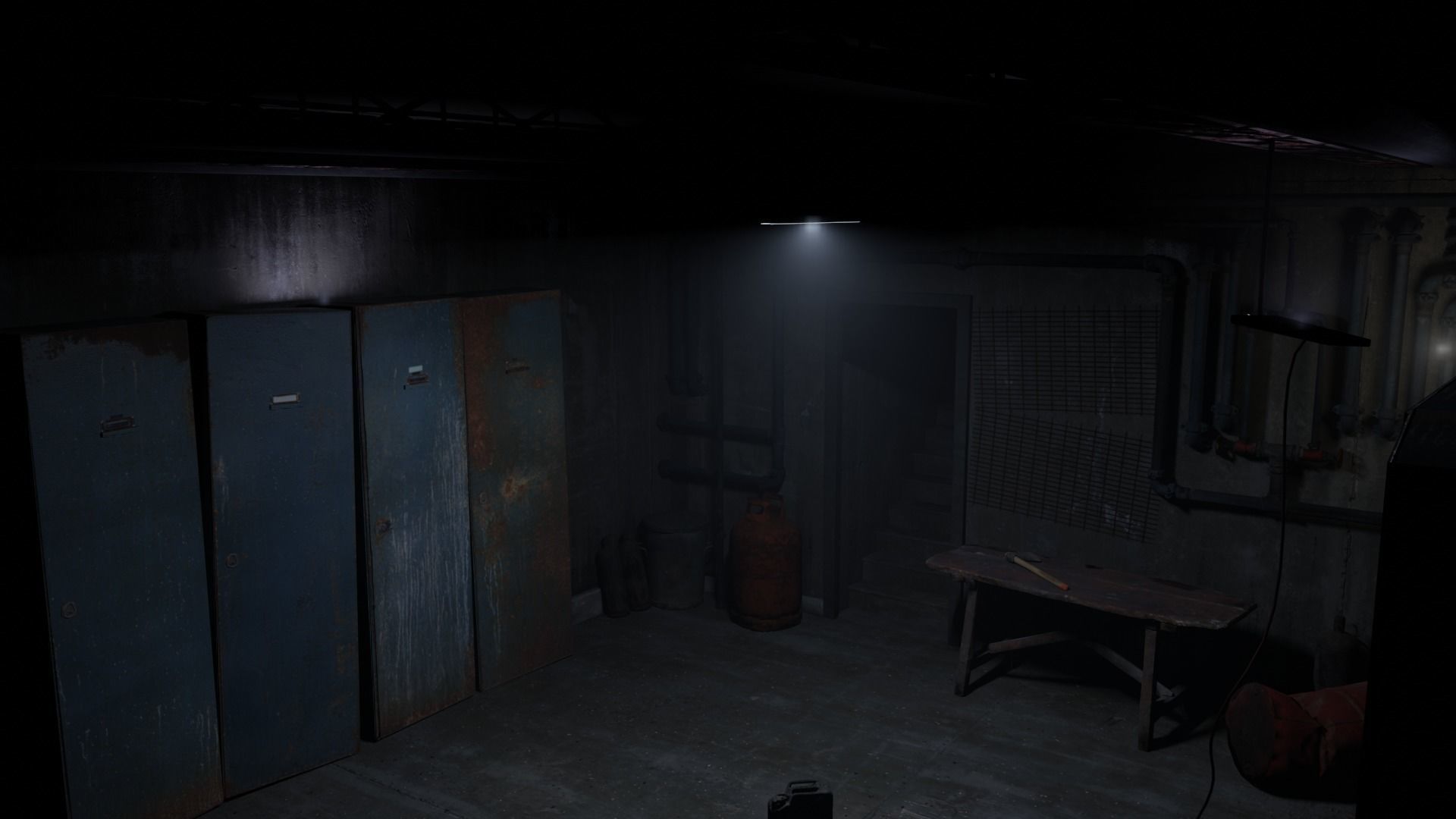 Basement Environment Low-poly 3D model_15