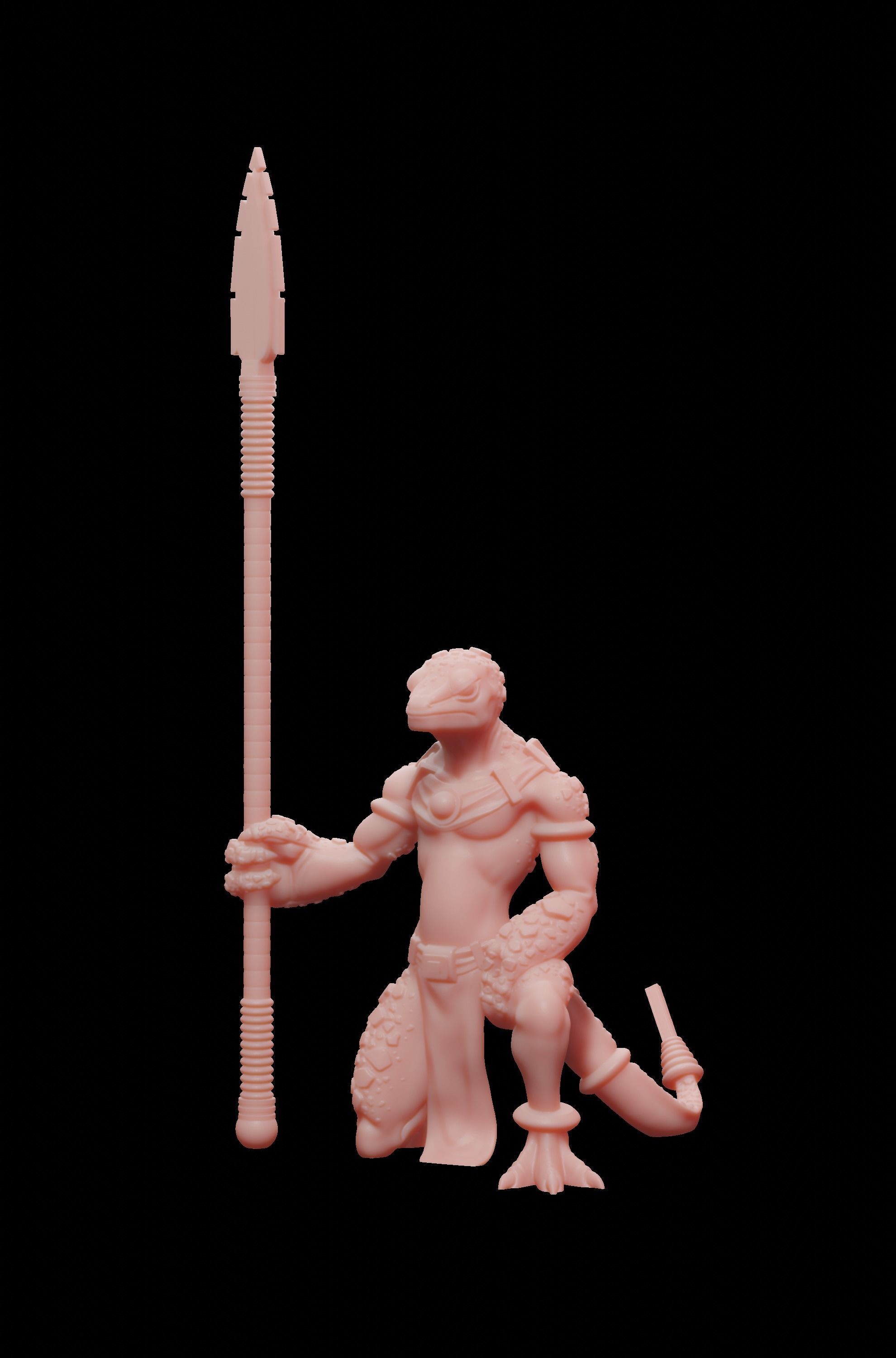Lizardmen Spear 3D print model_2