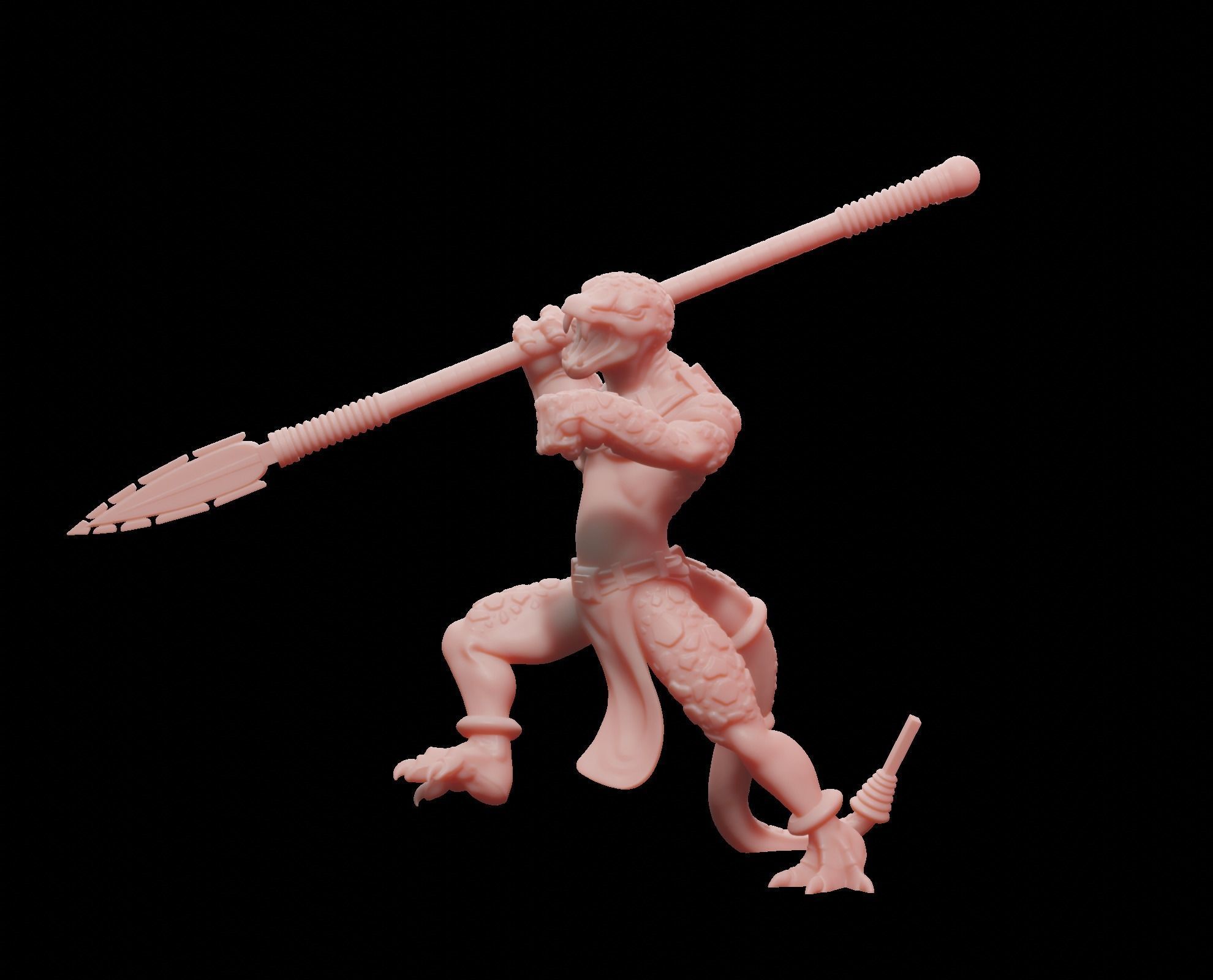 Lizardmen Spear 3D print model_1