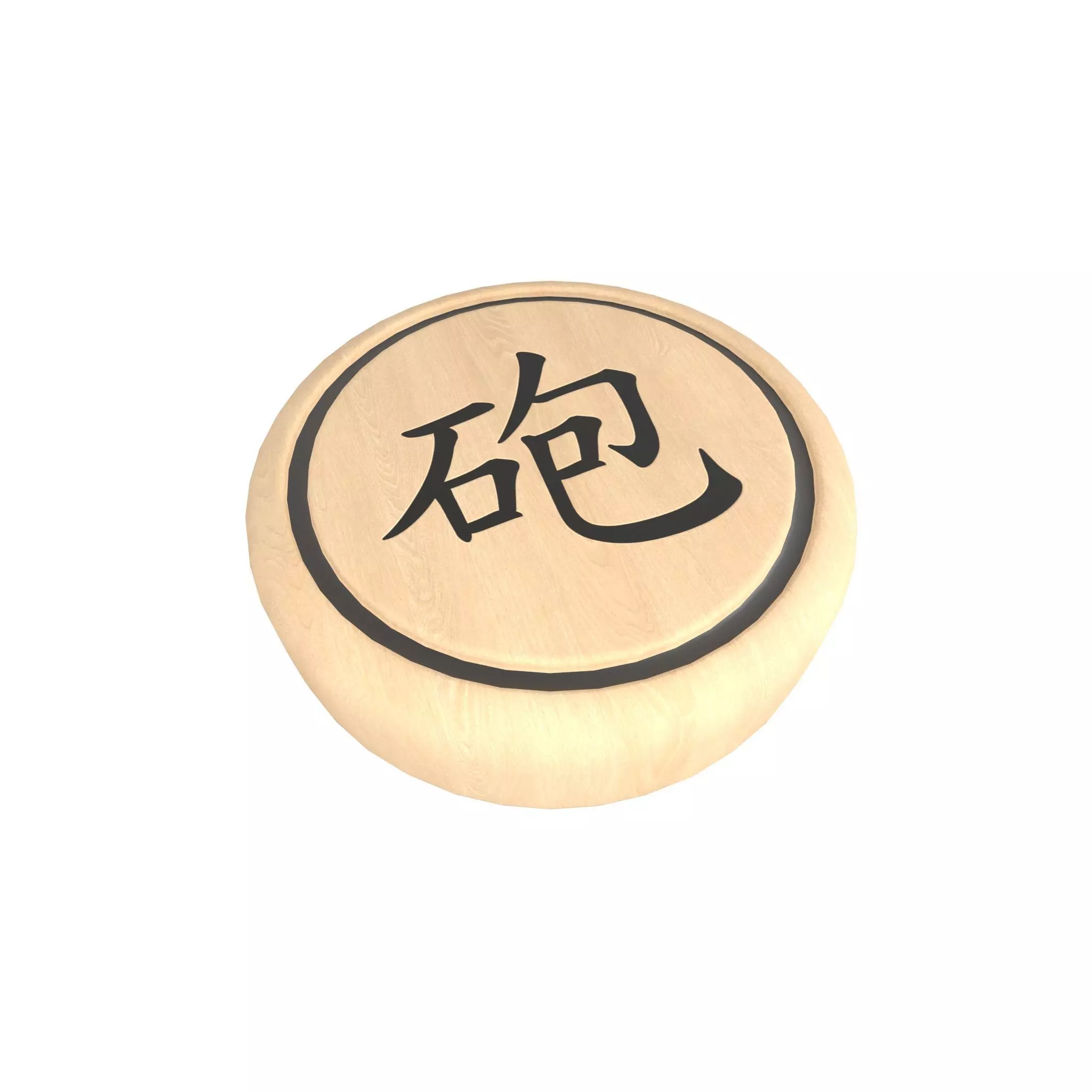 Chinese Chess Cannon v2 001 Low-poly 3D model_0