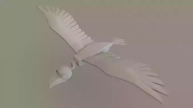 Vulture 3D Model Lowpoloy  Free low-poly 3D model