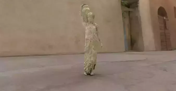 Statue ancient greek of woman 3D model