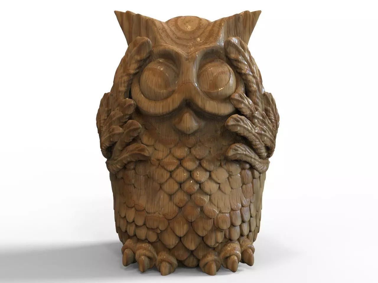 Owl Sculpture 3D print model_0