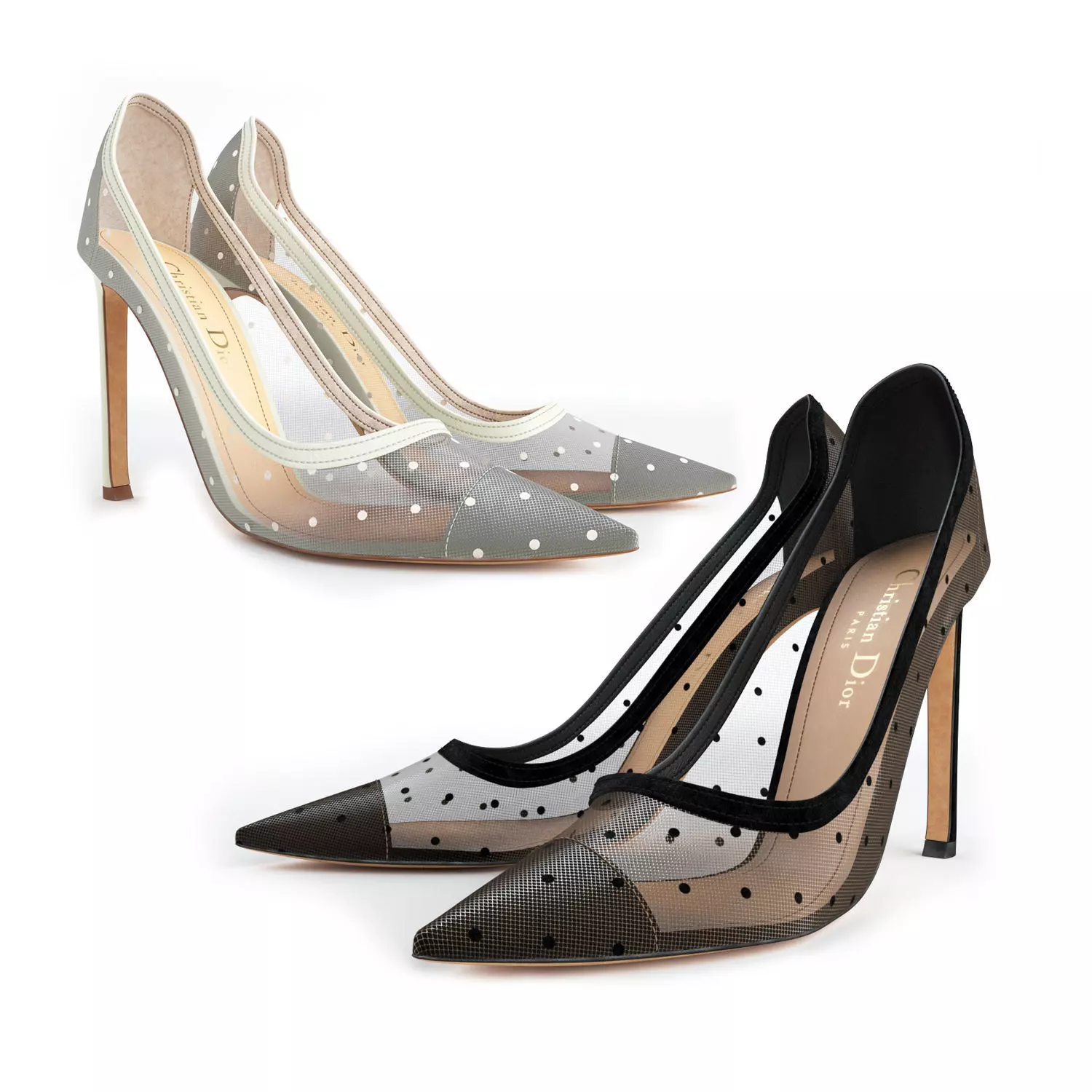 Dior D-Moi Tulle 105mm Pumps 3D model_0