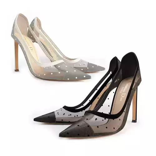Dior D-Moi Tulle 105mm Pumps 3D model