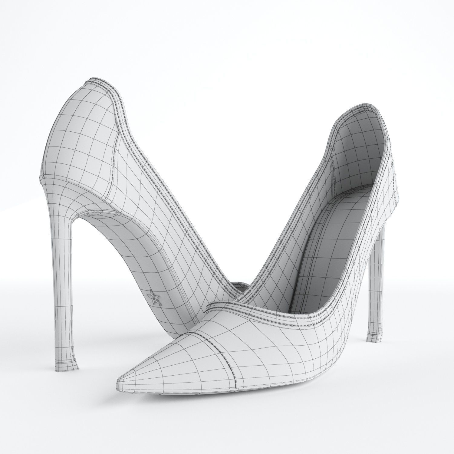 Dior D-Moi Tulle 105mm Pumps 3D model_14
