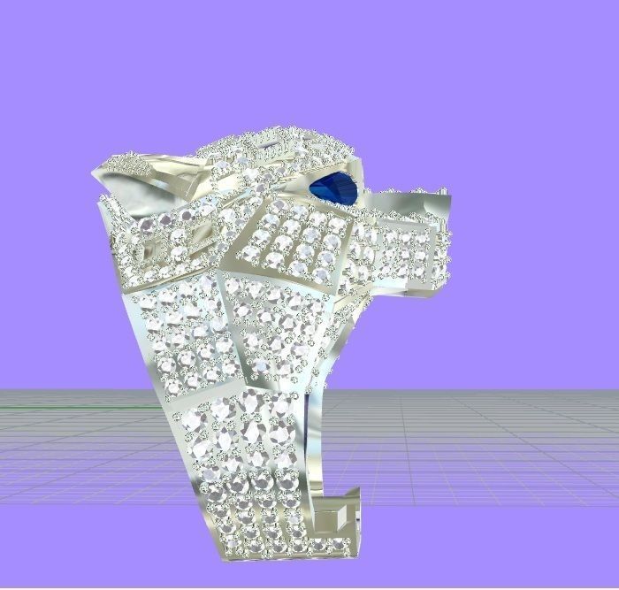 ring tiger 3D print model_1