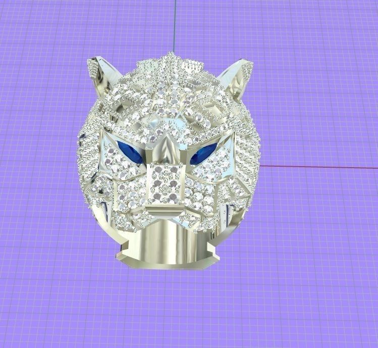 ring tiger 3D print model_2