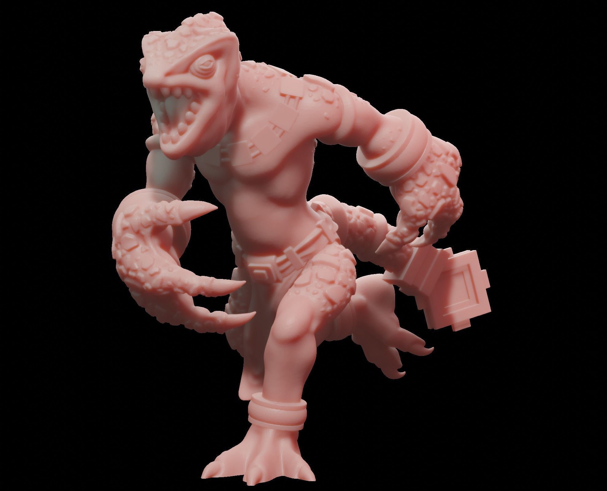 Lizardmen Chameleon 3D print model_2