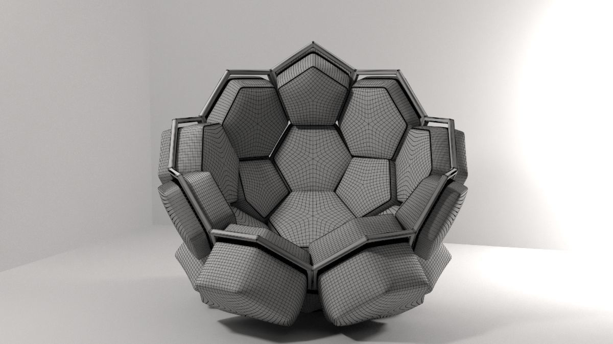 Quartz armchair by CTRL ZAK and Davide Barzaghi 3D model_6