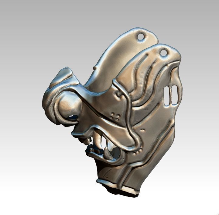 Highpoly Detailed Realistic Ghost of Tsushima Mask Face Covid  3D print model_2