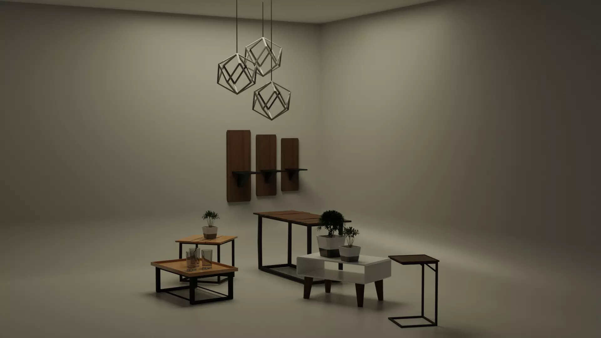 PACKAGE Minimalst Modern Furniture Free 3D model