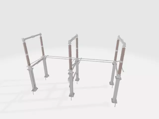 disconnector power substation 3D model_0
