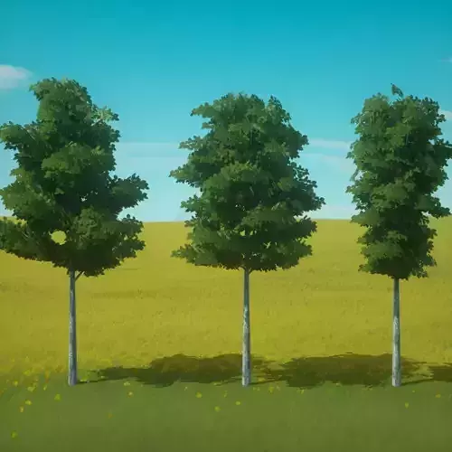 Trees Generic Set 0 Low-poly 3D model