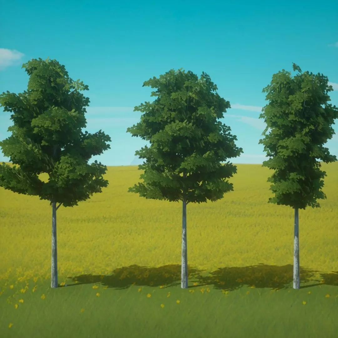 Trees Generic Set 0 Free low-poly 3D model