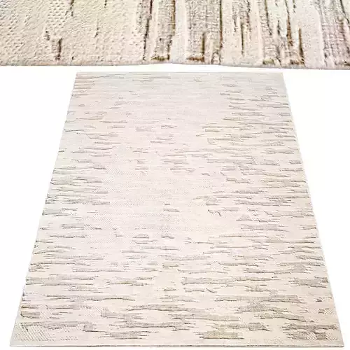 CALDERA HAND-KNOTTED WOOL RUG Low poly
