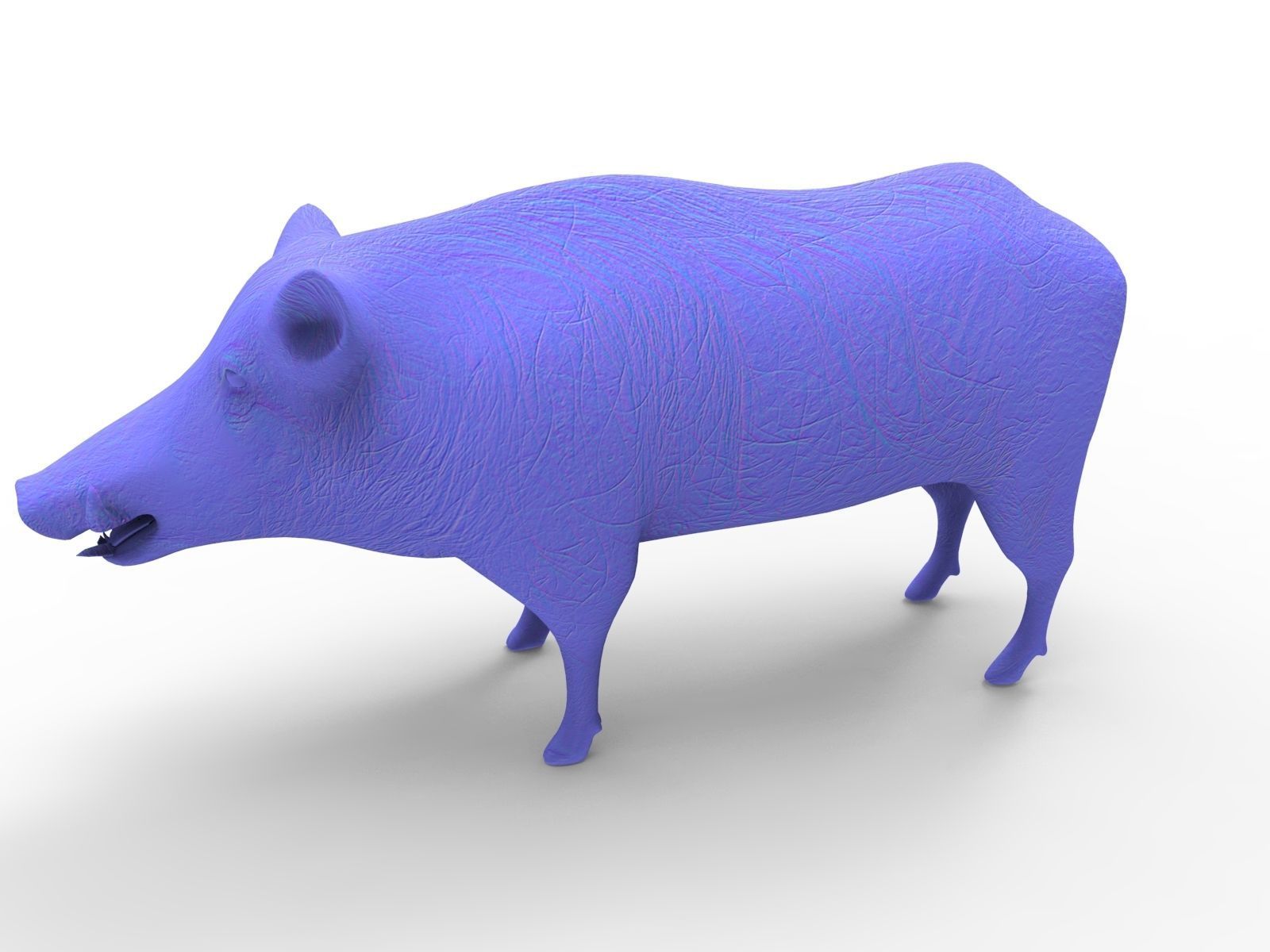 Wild Boar 3D Models game ready low poly model Low-poly 3D model_19
