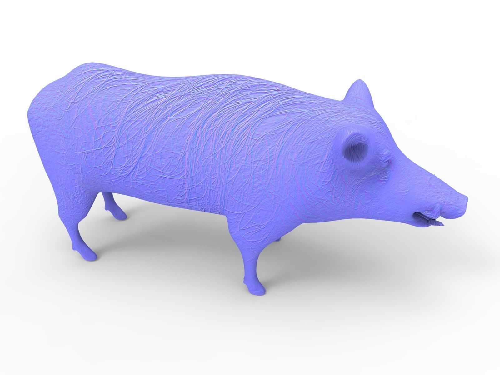 Wild Boar 3D Models game ready low poly model Low-poly 3D model_20