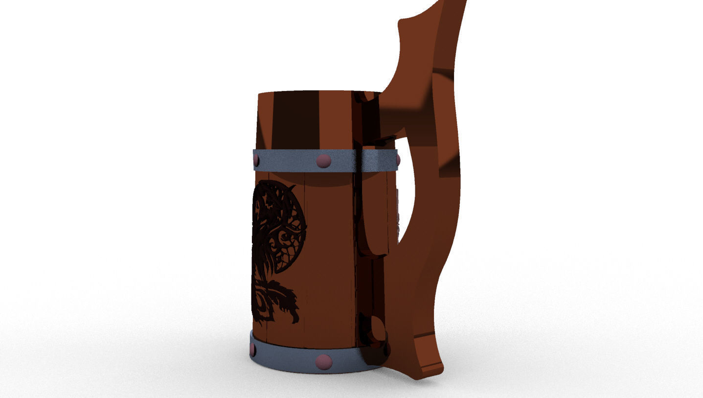 Beer mug 3D model_1