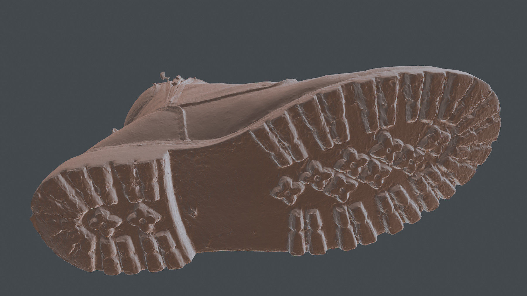 Photoscan Shoes 0001 only HighPoly Mesh 16K Texture 3D model_5