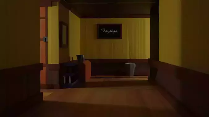 a room in a simple house