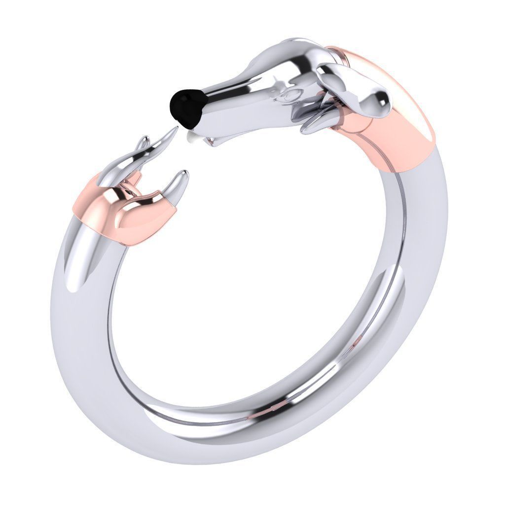 Ring dog 3D print model_4