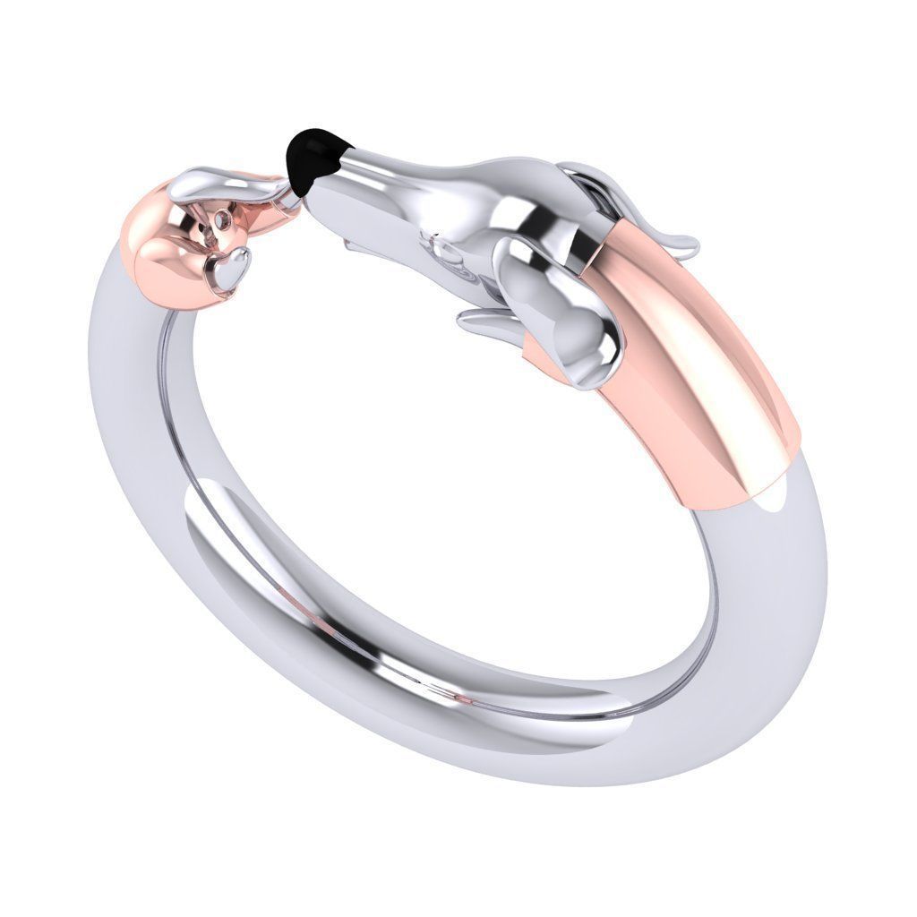 Ring dog 3D print model_1