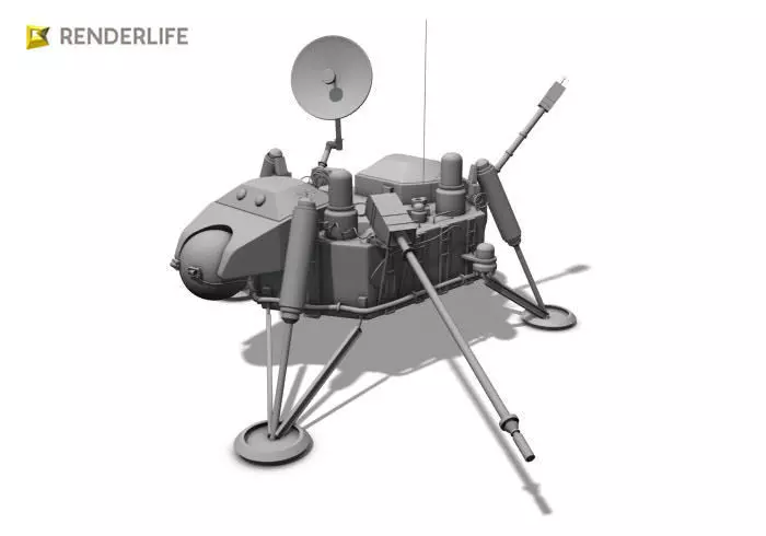Viking Lander 3D model_0