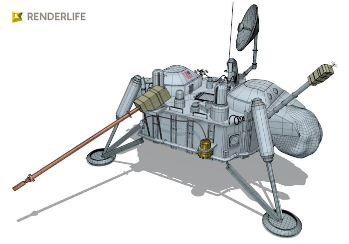Viking Lander 3D model_1