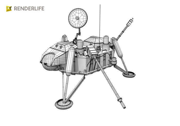 Viking Lander 3D model_6