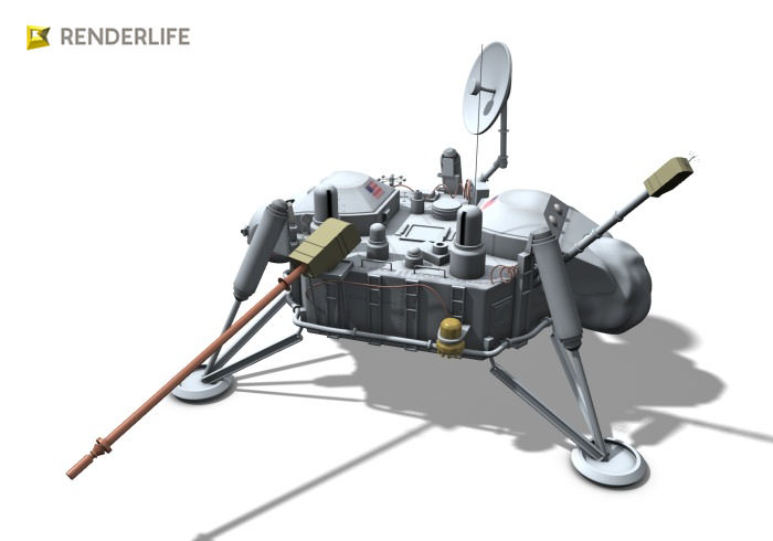 Viking Lander 3D model_3