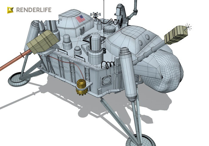 Viking Lander 3D model_7