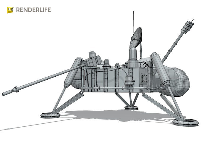 Viking Lander 3D model_5