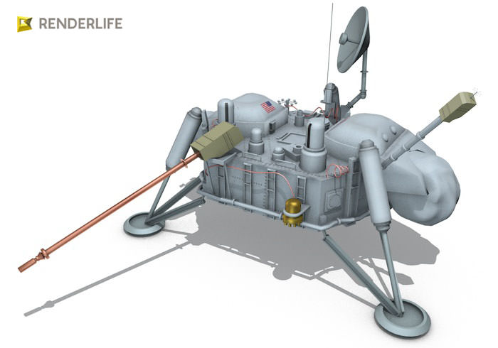 Viking Lander 3D model_4