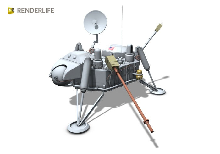 Viking Lander 3D model_2